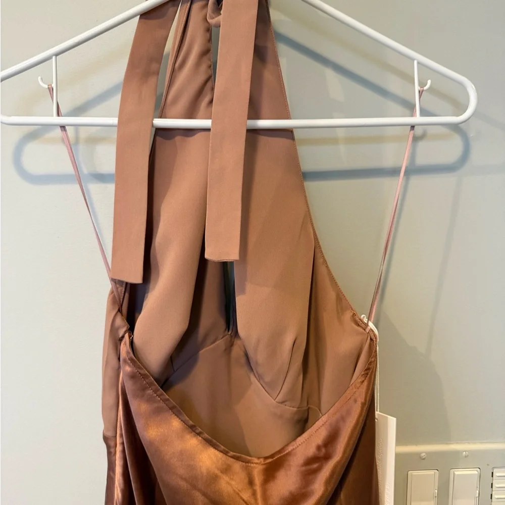 NWT Reformation Backless Dress in Mauve pink - Picture 7 of 8